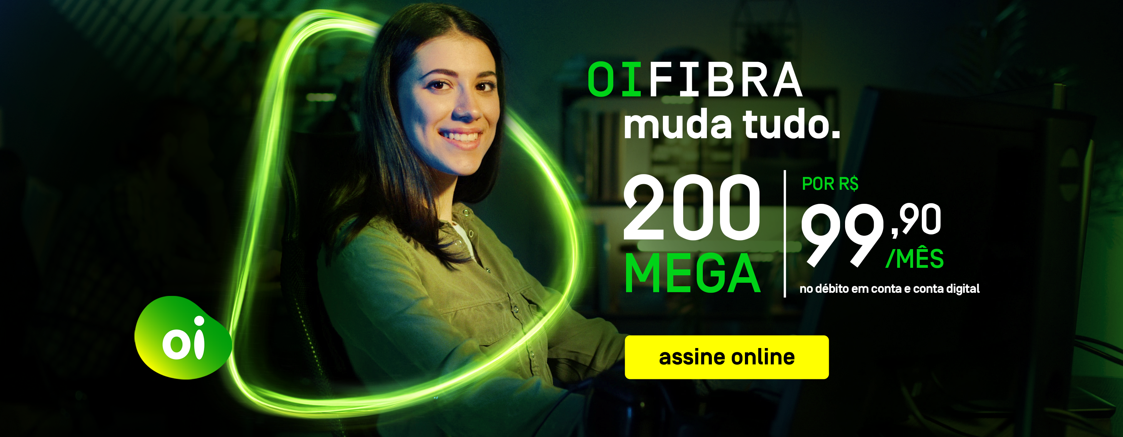 banner modelo utilizando internet residencial